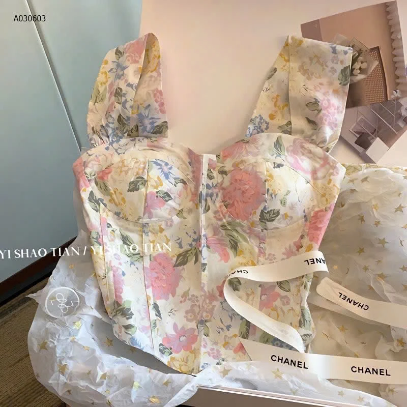 ÁO HOA DÁNG CROPTOP -Sỉ 113k