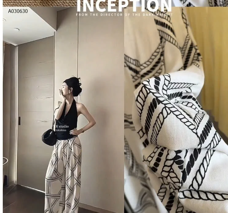 QUẦN SUÔNG ỐNG RỘNG HỌA TIẾT ANNA-Sỉ 209k