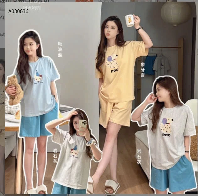 BỘ MẶC NHÀ CHO NỮ-Sỉ Giá:  Bộ cộc: 185k / Bộ dài: 220k