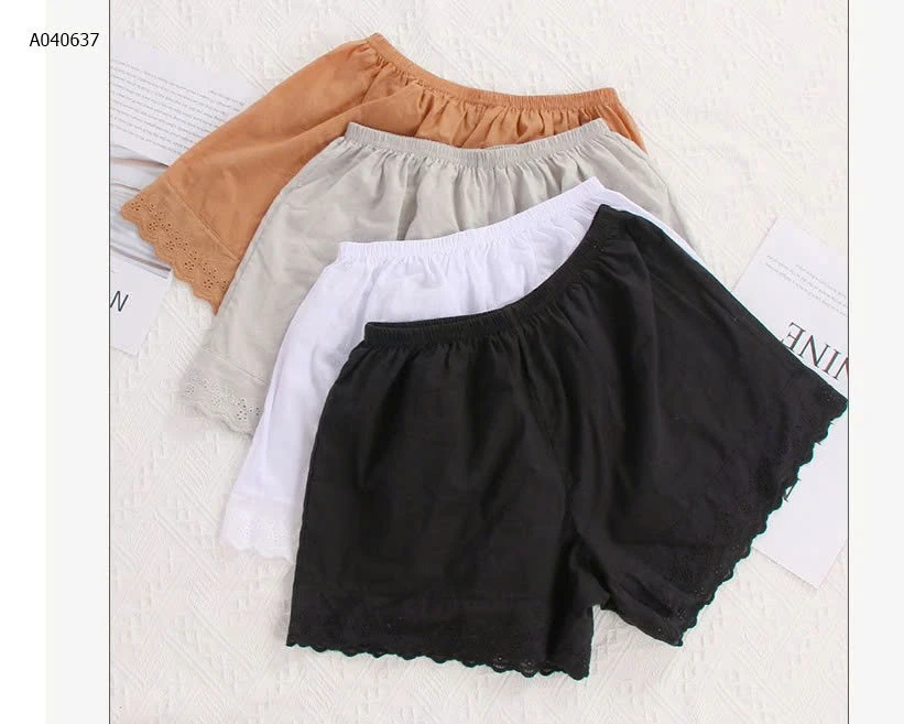 Quần sooc thô viền ren - sỉ 41k