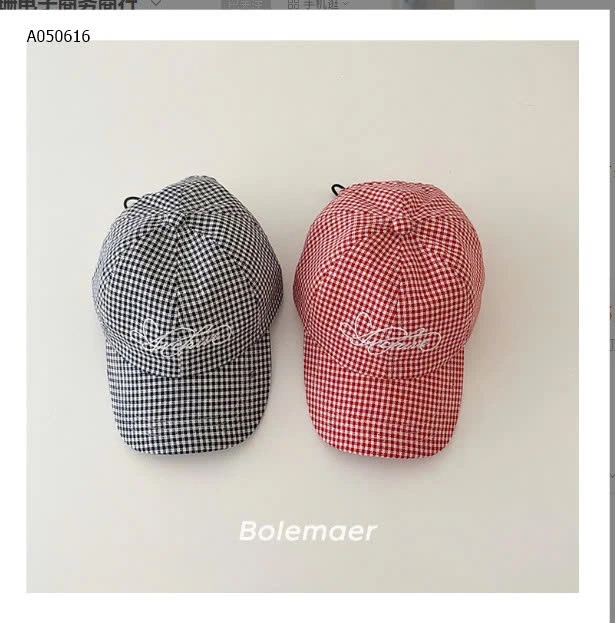 MŨ LƯỠI TRAI KẺ CARO - sỉ 94k