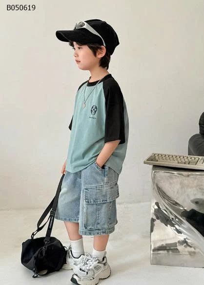 QUẦN SOOC JEAN TÚI HỘP BÉ TRAI  - sỉ 106k