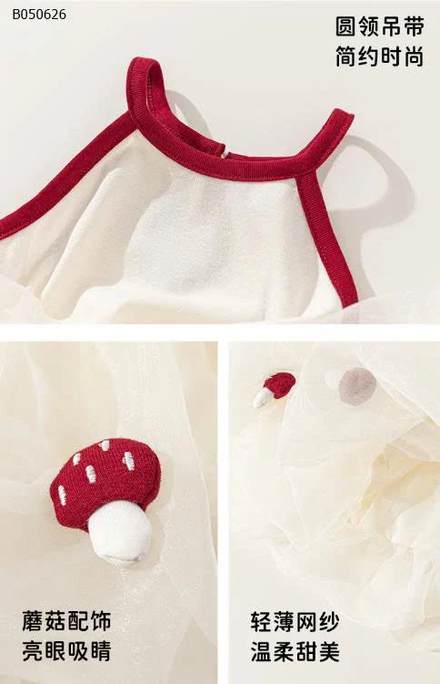 VÁY CỔ YẾM PHỐI TUTU  - sỉ 196k