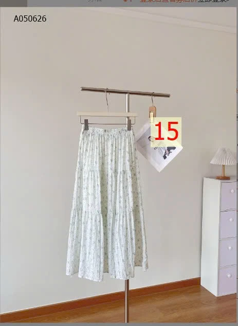 CHÂN VÁY HOA NHÍ DÁNG DÀI NỮ  - sỉ 143k