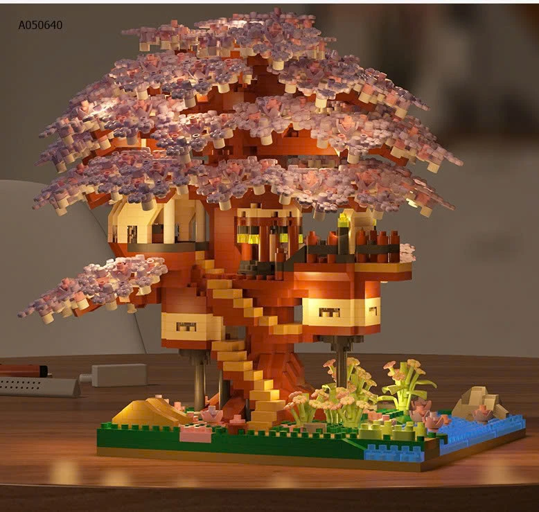 MÔ HÌNH LEGO CÂY HOA ANH ĐÀO VỚI #HƠN 2000 chi tiết - sỉ 104k