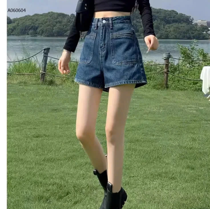Quần short jeans cạp cao- sỉ 120k