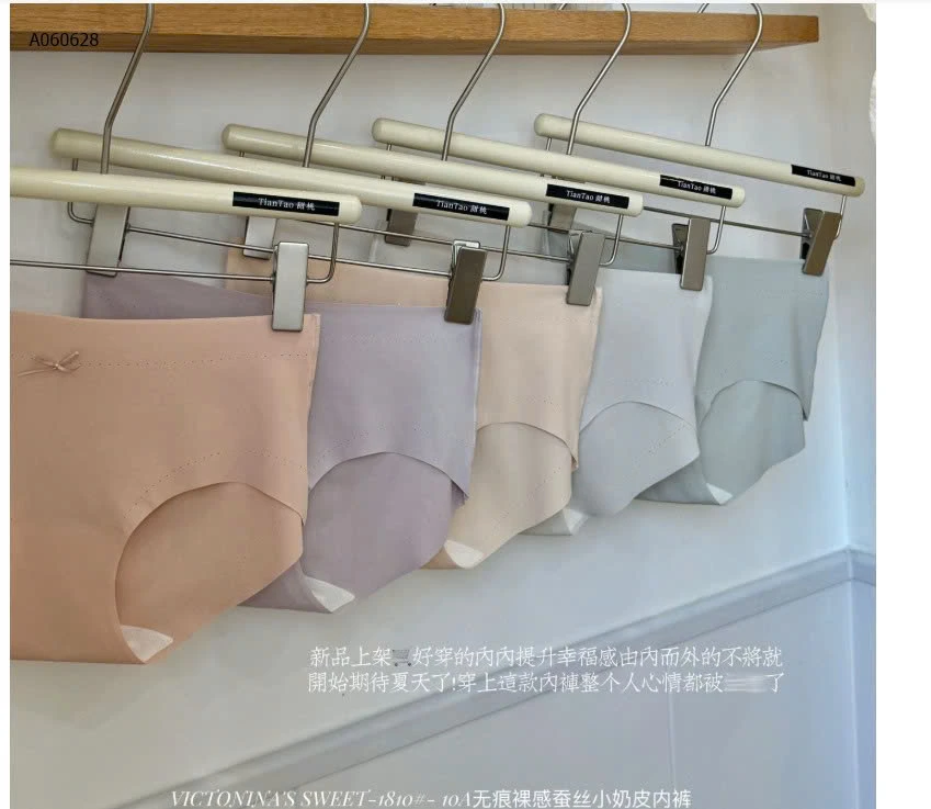 SET 5C QUẦN LÓT BĂNG LỤA KHÔNG VIỀN  - Si 112k/1 set 5 chiếc mix 