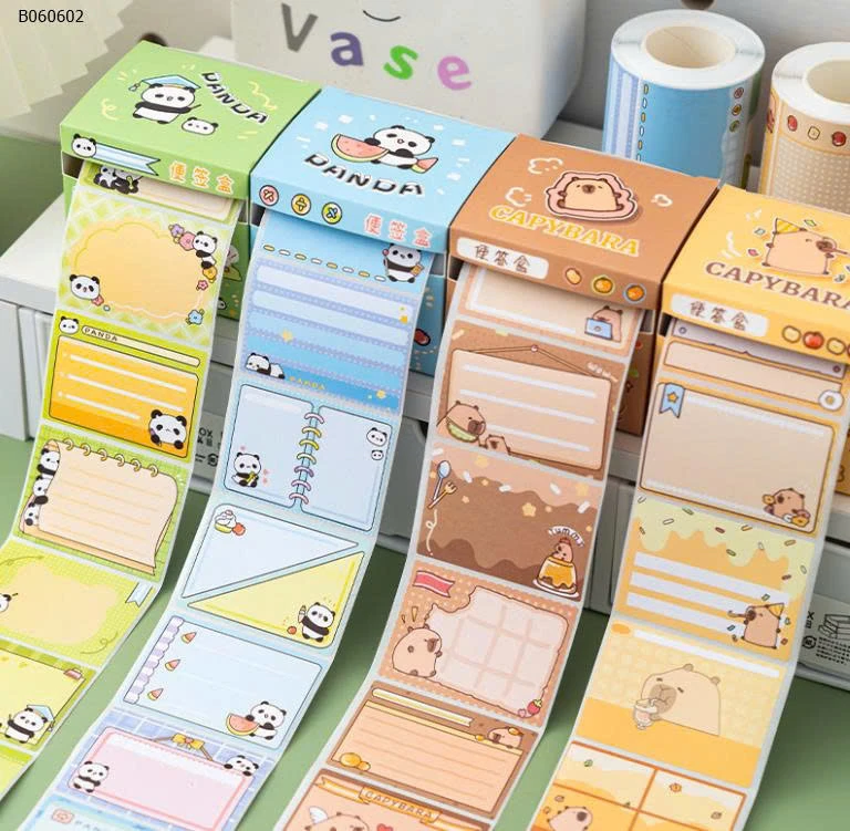 HỘP 256 CHIẾC NHÃN VỞ- Sỉ 50k/1set 2hộp mix màu