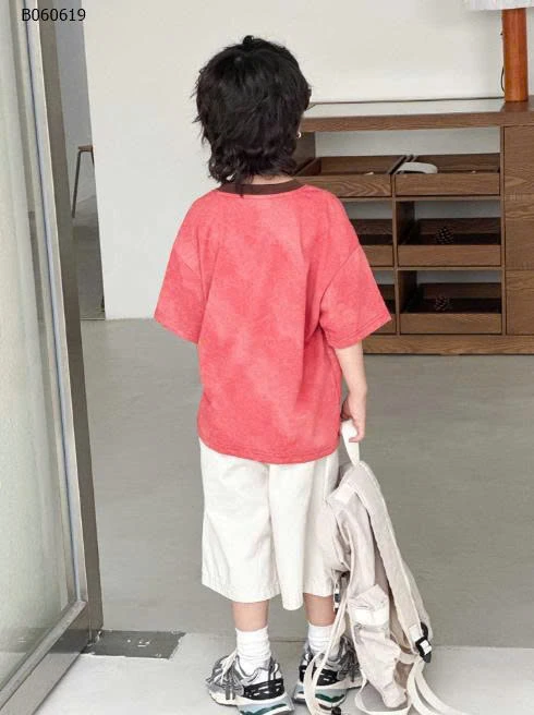 ÁO PHÔNG ĐỎ & QUẦN SHORT LOANG MÀU BT - Sỉ áo= quần: 127k 