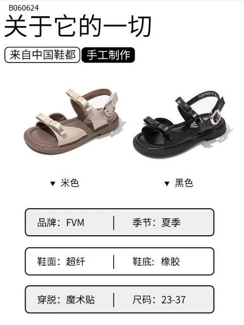 DÉP SANDAL CHO BÉ GÁI - sỉ 145k