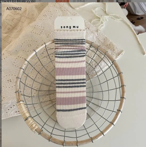 SET 5 ĐÔI TẤT CAO CỔ CHO NỮ  - sỉ 51k/set 5 đôi mix màu