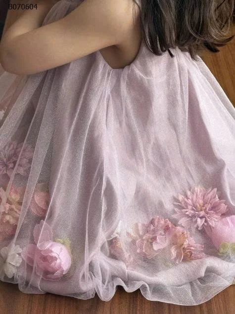 VÁY LƯỚI HOA SÁT NÁCH BG  -Sỉ 215k