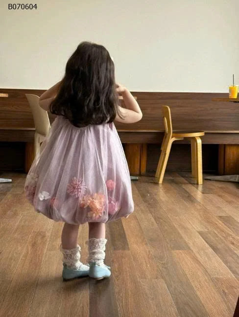 VÁY LƯỚI HOA SÁT NÁCH BG  -Sỉ 215k