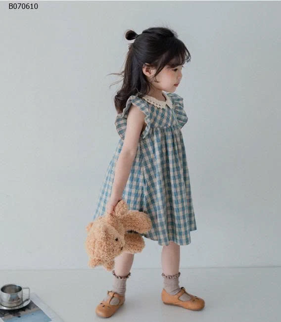 VÁY KẺ PREMIUM ICON CHO BÉ GÁI-Sỉ 107k