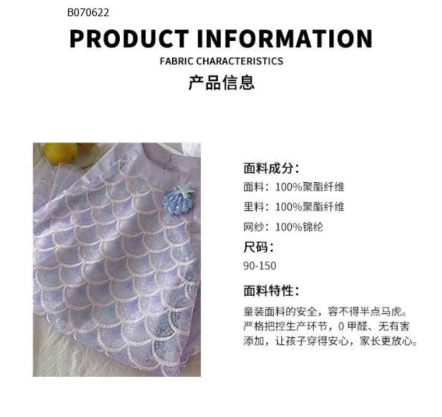 VÁY NÀNG TIÊN CÁ BÉ GÁI-sỉ 188k