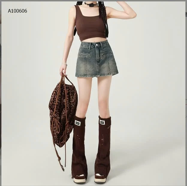 QUẦN JEAN GIẢ VÁY- sỉ 135k