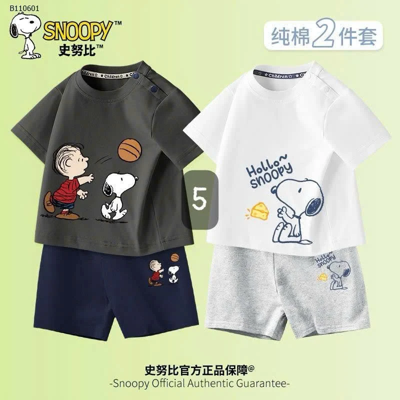 SET 2 BỘ TRẺ EM SNOOPY- sỉ 230k/set 2 bộ như hình