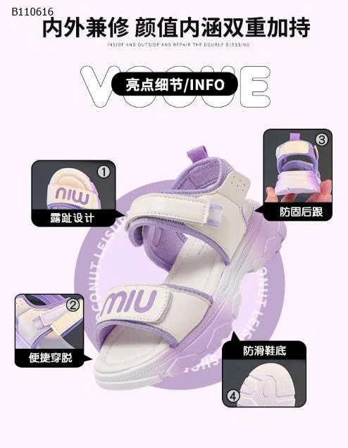 SANDAL MIU BÉ GÁI  - sỉ 125k