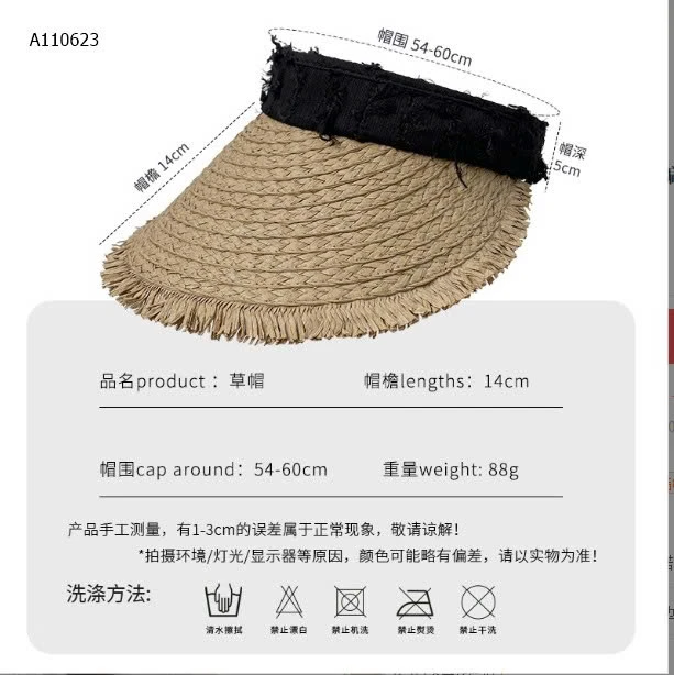 MŨ CÓI CHỐNG NẮNG - sỉ 76k