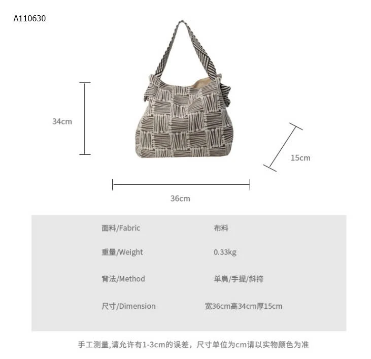 TÚI TOTE VẢI ĐEO CHÉO-Sỉ 137k