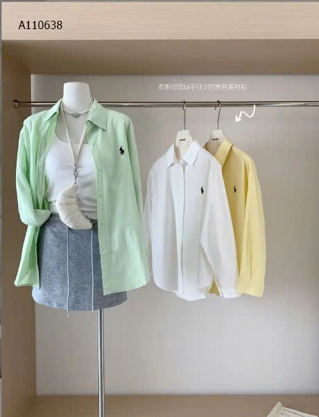 ÁO SƠ MI THÊU NGỰA NỮ -sỉ 125k