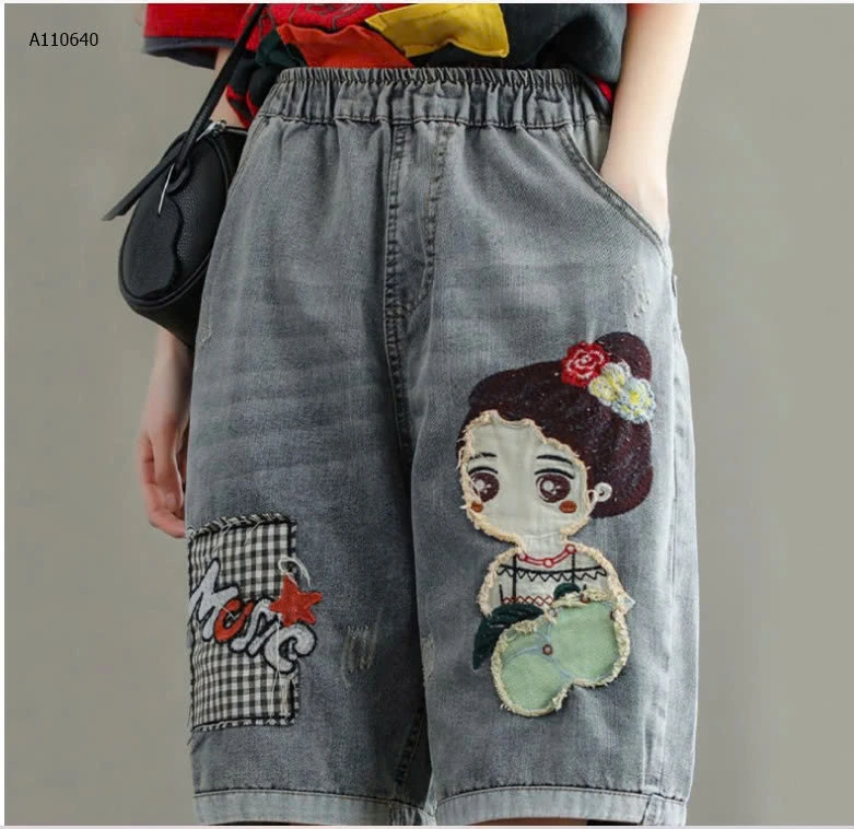  Quần short jeans cạp cao cho nữ- Sỉ 172k
