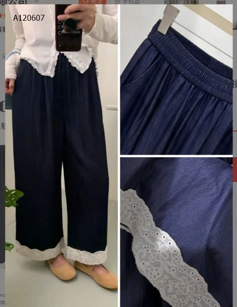 QUẦN ỐNG RỘNG CẠP CHUN ANNA -sỉ 190k