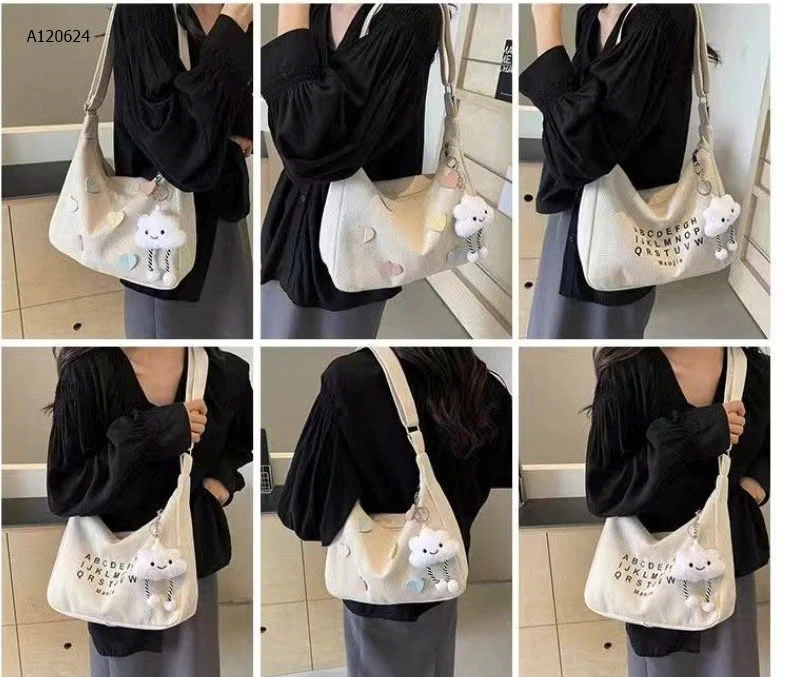 TÚI VẢI ĐEO CHÉO  -sỉ 77k