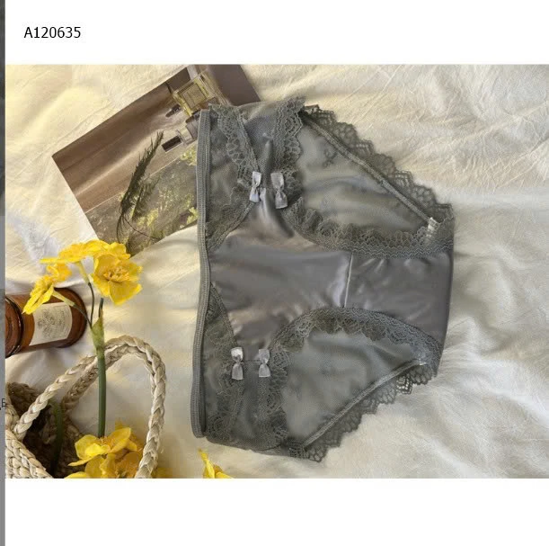 SET 5 QUẦN LÓT LỤA PHỐI REN NỮ   - Sỉ 105k/1 set 5 chiếc mix màu 