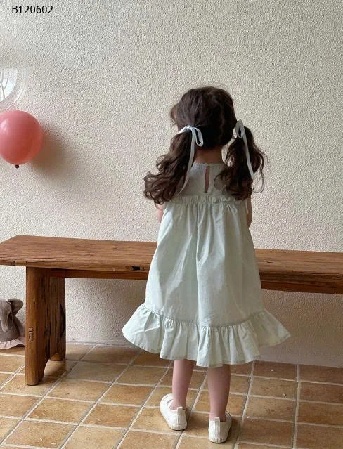 Váy thô họa tiết đáng yêu bé gái-Sỉ 130k