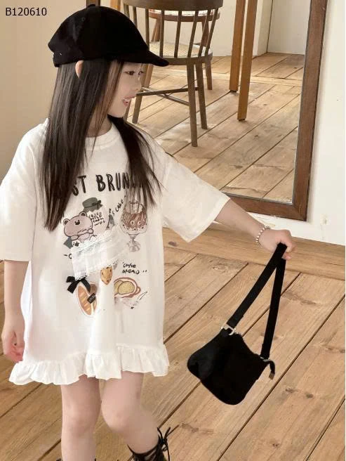 VÁY ĐUÔI CÁ PHỐI VIỀN BÈO BÉ GÁI-Sỉ 159k