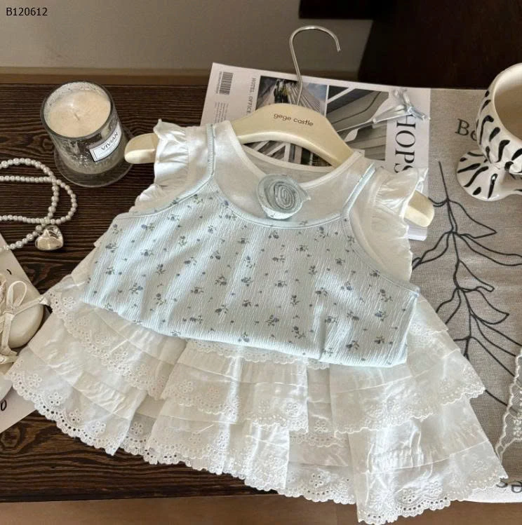 ÁO HOA CÁNH TIÊN MIX CV XẾP TẦNG-Sỉ giá  áo: 119k /  cv: 140k 