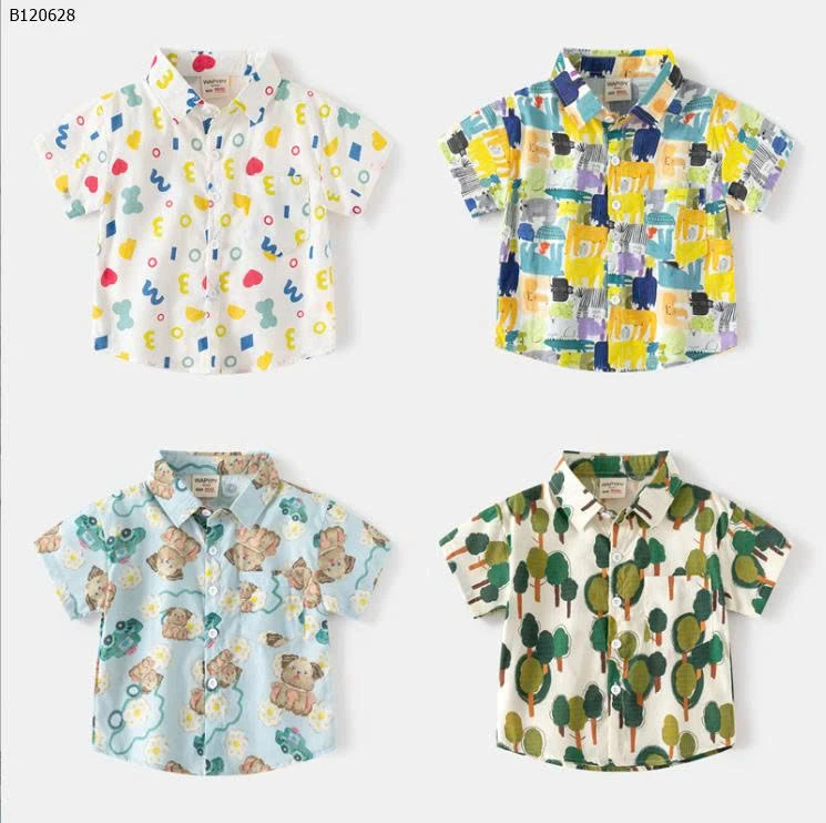 ÁO SƠ MI HỌA TIẾT WAPYPY -Sỉ 87k