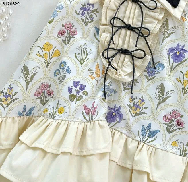 VÁY CỔ YẾM HOA  -Sỉ 144k