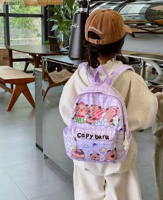 BALO HOẠT HÌNH CAPYBARA CHO BÉ  -Sỉ 86k