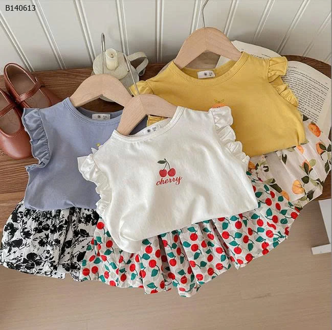 SÉT ÁO CÁNH TIÊN MIX QUẦN VÁY HOA -Sỉ 152k