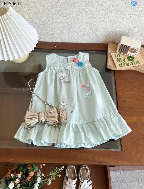 Váy thô họa tiết đáng yêu bé gái- sỉ 122k