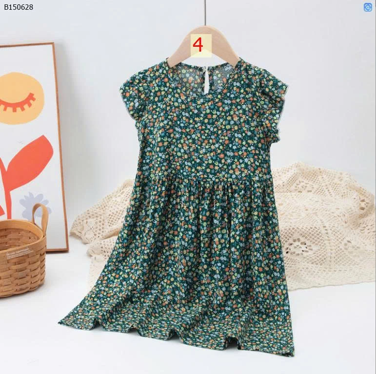  VÁY HOA MẶC HÈ CHO BÉ GÁI   - sỉ 95k