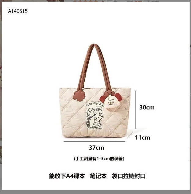 TÚI TOTE QUẢ TRÁM HỒNG  - sỉ 127k