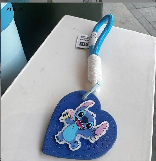 MÓC KHÓA TRÁI TIM HOẠT HÌNH  - sỉ 54k/set 2c chọn màu