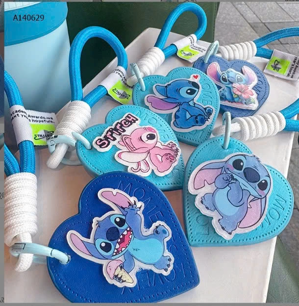 MÓC KHÓA TRÁI TIM HOẠT HÌNH  - sỉ 54k/set 2c chọn màu