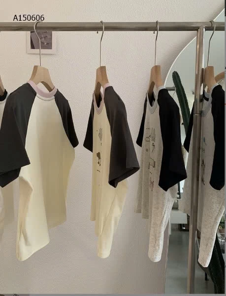 CROPTOP THÊU PHỐI MÀU TAY - sỉ 122k