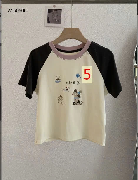 CROPTOP THÊU PHỐI MÀU TAY - sỉ 122k