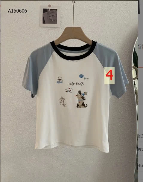 CROPTOP THÊU PHỐI MÀU TAY - sỉ 122k