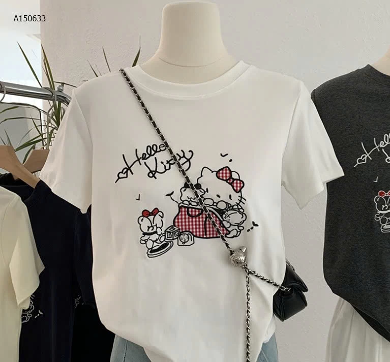 ÁO THUN THÊU KITTY-Sỉ 127k