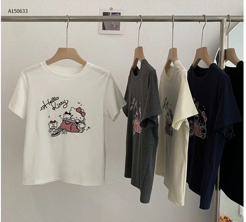 ÁO THUN THÊU KITTY-Sỉ 127k