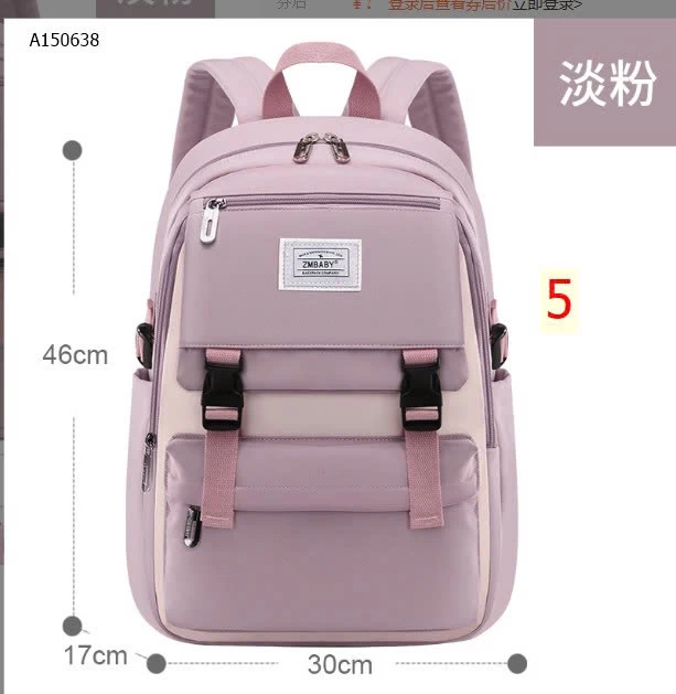 BALO HỌC SINH, SINH VIÊN KÈM MÓC KHÓA  -Sỉ 172k 