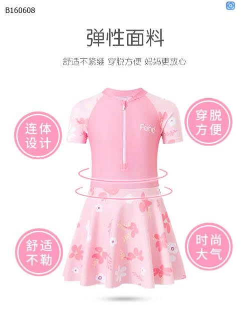 VÁY BƠI BÉ GÁI HÃNG YUKE-Sỉ 140k