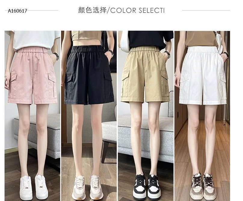 QUẦN SHORT TÚI HỘP CHO NỮ  - sỉ 115k