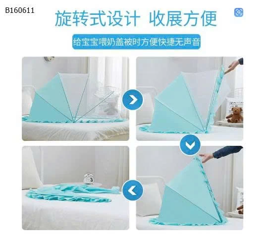  MÀN CHỐNG MUỖI GẤP GỌN CHO BÉ-Sỉ 72k